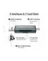 Czytnik kart SD / microSD Vention ze złączami USB 30 USB-C microSD szary - nr 8