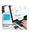 Czytnik kart 2 w 1 USB 30 A Vention (SD+TF) czarny Dual Drive Letter - nr 5