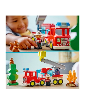 LEGO Duplo 10473 - Wóz strażacki z wężem i strażakiem nr 1