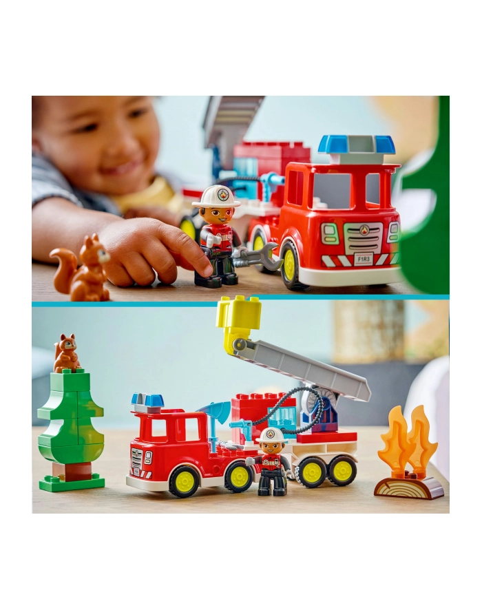 LEGO Duplo 10473 - Wóz strażacki z wężem i strażakiem główny