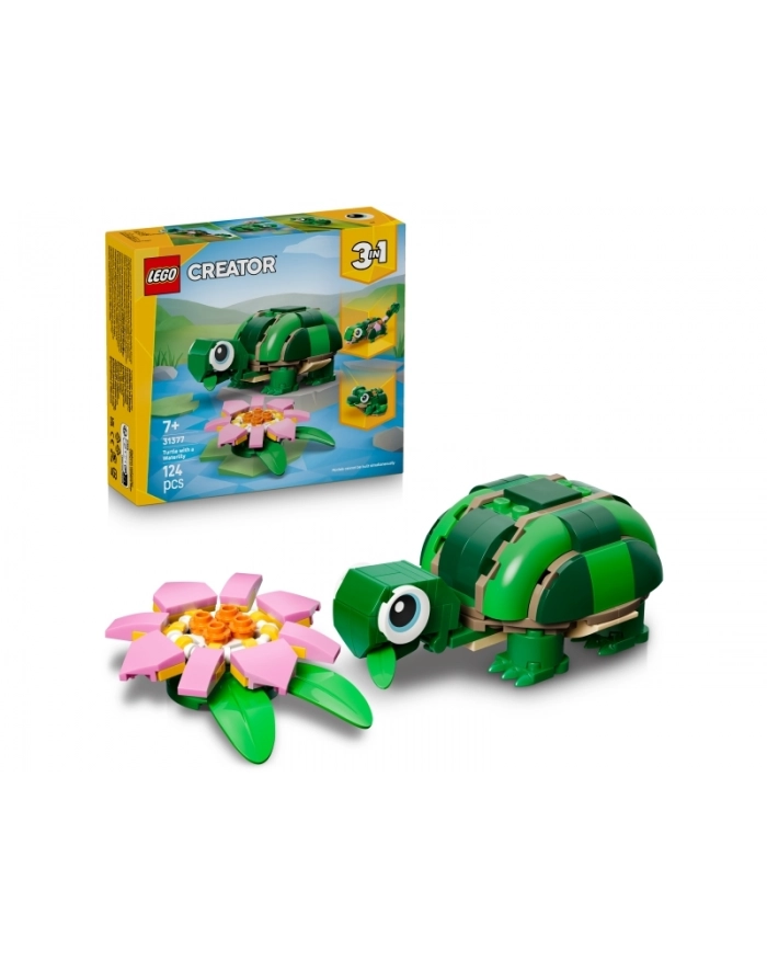 LEGO Creator 3w1 31377 - Żółw i kwiat lilii wodnej główny