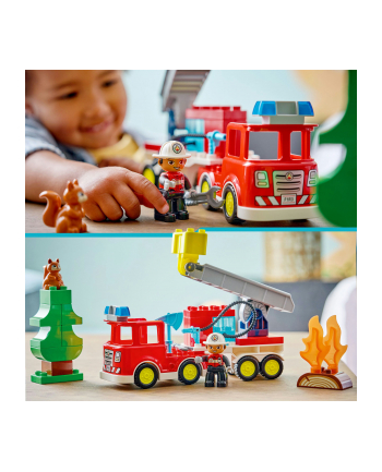 LEGO Duplo 10473 - Wóz strażacki z wężem i strażakiem nr 1
