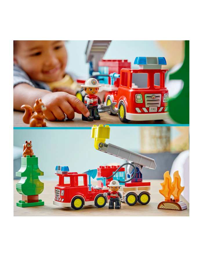 LEGO Duplo 10473 - Wóz strażacki z wężem i strażakiem główny