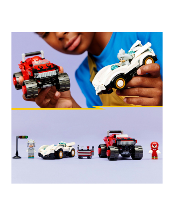 LEGO Sonic the Hedgehog 77118 - Silver w samochodzie kontra Knuckles w monster trucku nr 2
