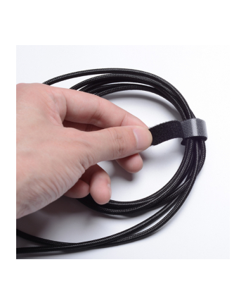 Opaska rzepowa organizer kabli Vention 5m czarna