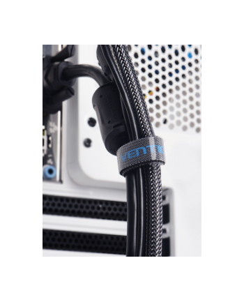 Opaska rzepowa organizer kabli Vention 5m czarna