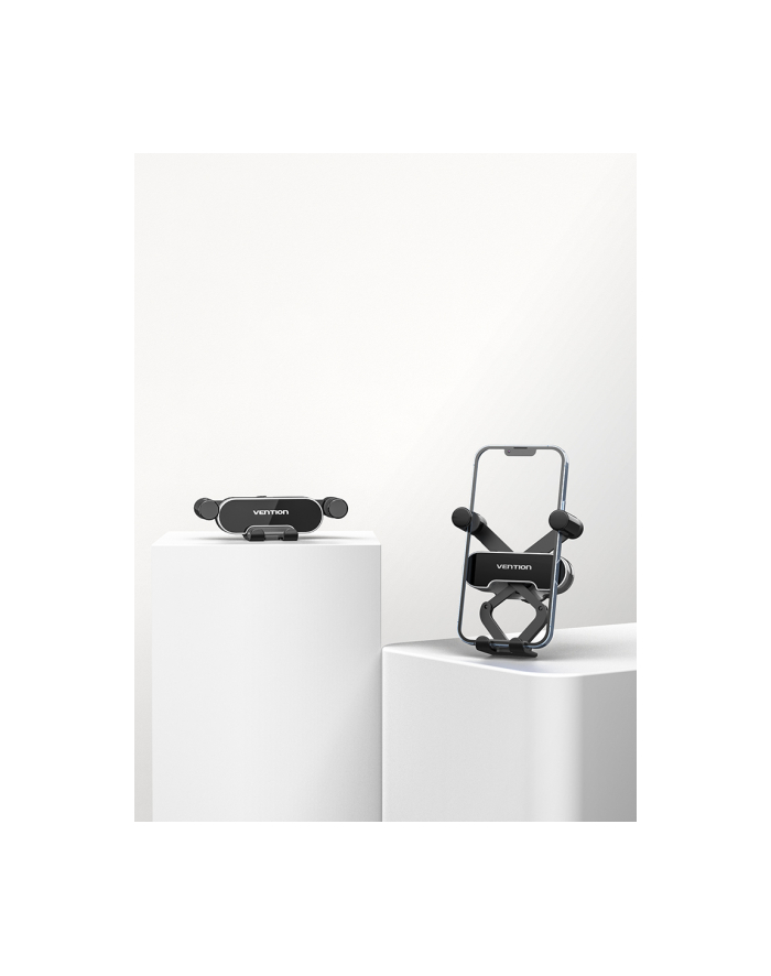 Uchwyt samochodowy do telefonu Vention 47 do 72 cala czarny główny