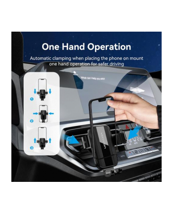 Uchwyt samochodowy do telefonu Vention 47 do 72 cala czarny nr 1