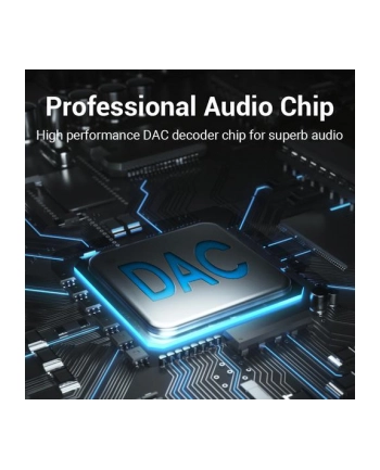 Przejściówka audio Vention USB-C do gniazda słuchawkowego 3,5 mm z adapterem DAC ze stopu aluminium 0,1m