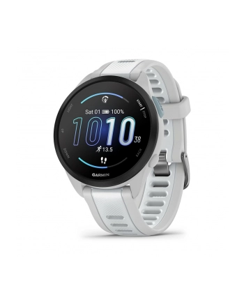 Zegarek sportowy Garmin Forerunner 165 Music AMOLED 43mm Mist Grey Whitestone nr 1