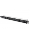 Listwa zasilająca PDU 19'''', 1U, 10 gniazd IEC C13, 10A, 2500W, aluminiowa, 2m - nr 11