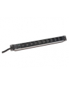 Listwa zasilająca PDU 19'''', 1U, 10 gniazd IEC C13, 10A, 2500W, aluminiowa, 2m - nr 2