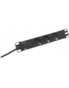 Listwa zasilająca PDU 10'''', 1U, 3 gniazda Schuko, 16A, 4000W, aluminiowa, 2m - nr 29