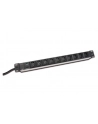 Listwa zasilająca PDU 19'''', 1U, 10 gniazd IEC C13, 10A, 2500W, aluminiowa, 2m - nr 1