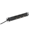 Listwa zasilająca PDU 10'''', 1U, 3 gniazda Schuko, 16A, 4000W, aluminiowa, 2m - nr 29