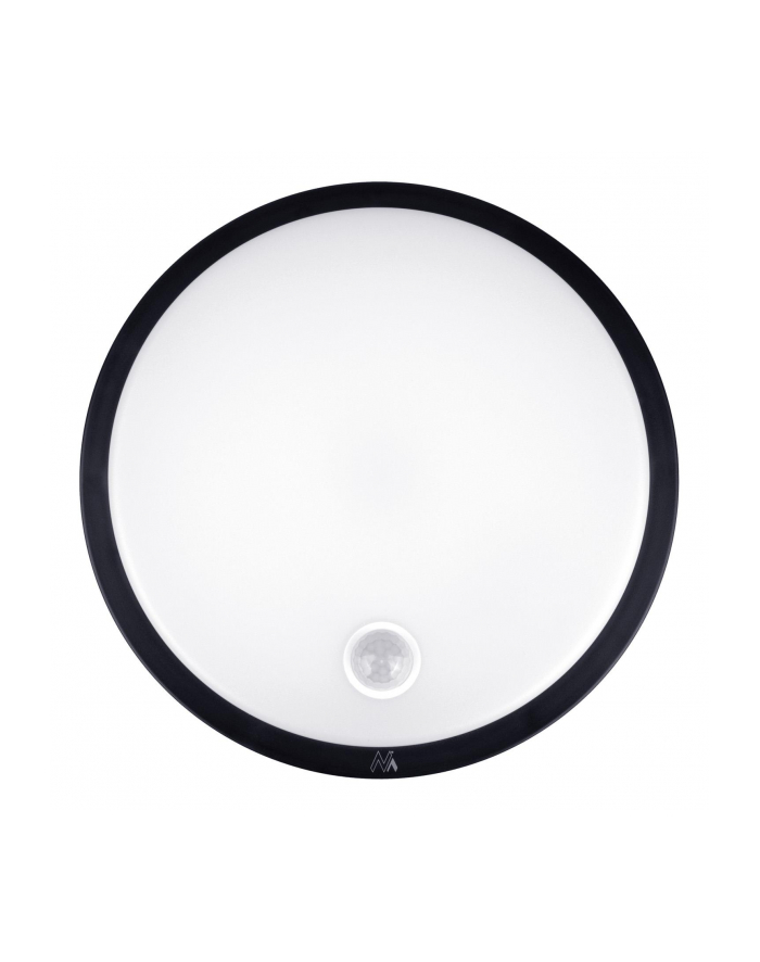MACLEAN LAMPA LED Z CZUJNIKIEM RUCHU, CZUJNIK PIR, KOLOR CZARNY, 10W, IP65, 1000LM, BARWA NEUTRALNA MCE525 B główny