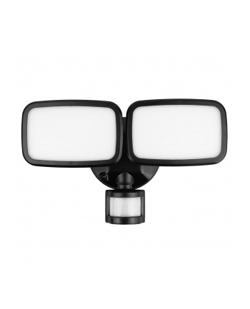 MACLEAN ŚCIENNA LAMPA LED, Z CZUJNIKIEM PIR, 20W, 1500LM, IP65, NEUTRAL WHITE 4000K, CZARNA MCE524 B