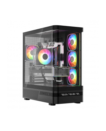 MODECOM OBUDOWA VOLCANO AQ 200 ARGB MIDI CZARNA