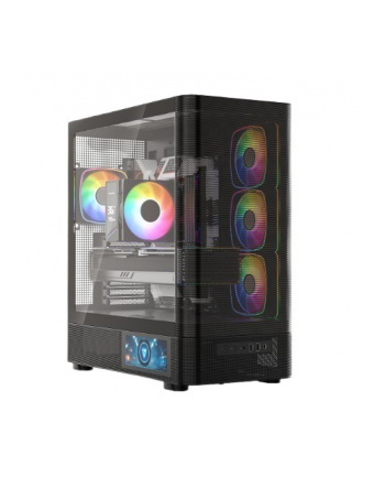 MODECOM OBUDOWA VOLCANO AQ 400 ARGB MIDI CZARNA