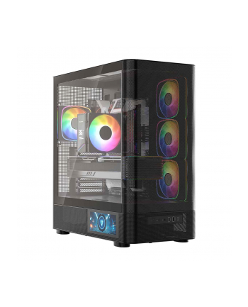 MODECOM OBUDOWA VOLCANO AQ 400 ARGB MIDI CZARNA