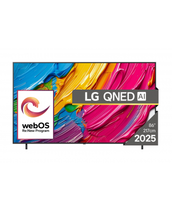 Telewizor LG 86QNED80A3A QNED 86''; 4K Ultra HD WebOS Dolby Digital DVB-T2 Czarny