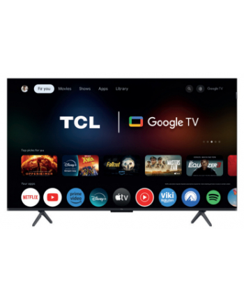 Telewizor TCL 50C61K QD-Mini LED 50''; 4K Ultra HD 144Hz Google TV Dolby Atmos Metaliczny