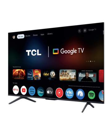 Telewizor TCL 50C61K QD-Mini LED 50''; 4K Ultra HD 144Hz Google TV Dolby Atmos Metaliczny