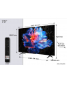 Telewizor TCL 75P69K LED 75''; 4K Ultra HD Google TV Dolby Atmos DVB-T2 Czarny - nr 7