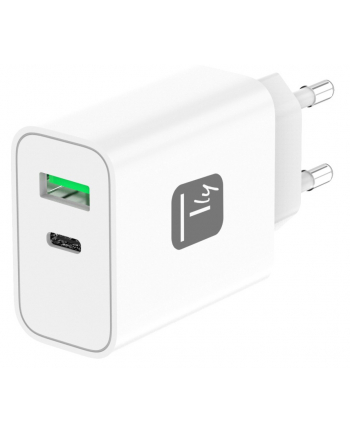 TECHLY ŁADOWARKA SIECIOWA GAN USB-C 30W PD I USB-A nr 2