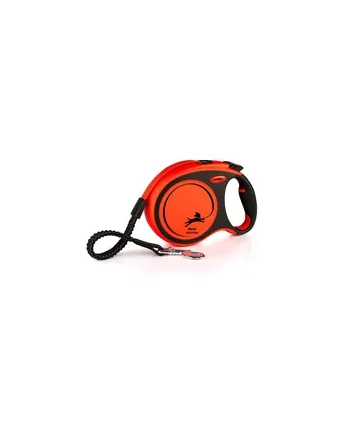 FLEXI Smycz XTREME L taśma 8m - do 55kg pomarańczowa