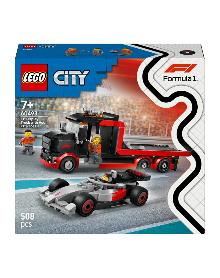 LEGO City 60493 - Ciężarówka F1 z bolidem Audi F1 główny