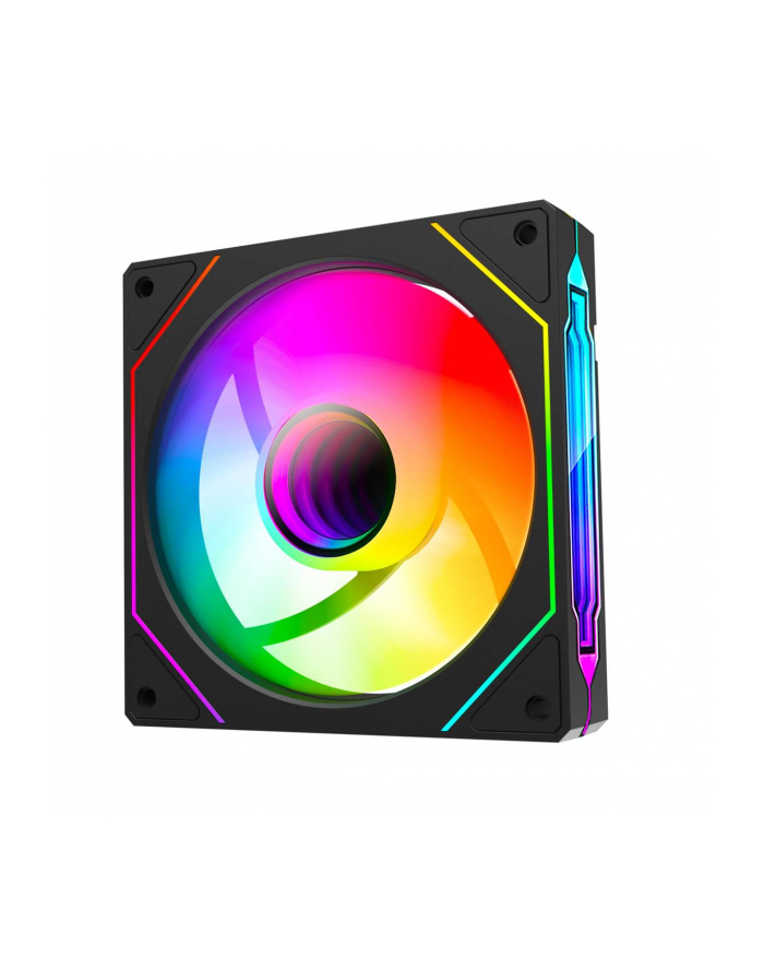 Wentylator do obudowy Rampage 7C-120S 120MM 1800RPM Infinite loop ARGB czarny PWM główny