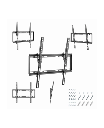gembird Uchwyt ścienny do telewizora (regulowany), 32-55 '' do 35kg, Czarny