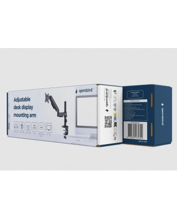 gembird Ramię biurkowe, regulowane na monitor od 17 do 32 '',    obciążenie do 9 kg, kolor czarny