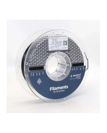 gembird Filament PETG High Speed, 1,75 mm, 1 kg, czarny