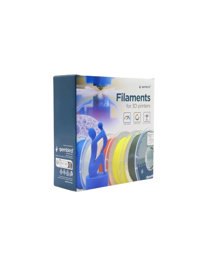 gembird Filament PLA High Speed, 1,75 mm, 1 kg, biały główny
