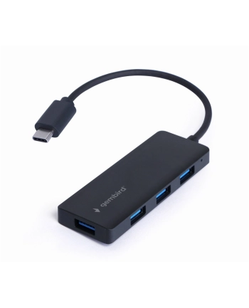 gembird HUB 4-portowy USB 3.1 (Gen 1) typu C, czarny