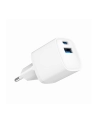 gembird Szybka ładowarka USB z 2 portami i gniazdem AC, 20W, biała - nr 5