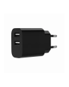 gembird Ładowarka uniwersalna USB 2-portowa, 2.4 A, czarna - nr 1
