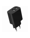 gembird Ładowarka uniwersalna USB 2-portowa, 2.4 A, czarna - nr 3