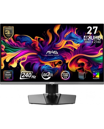 msi Monitor MAG 272UP QD-OLED X24/26.5/LED/Flat/QD-OLED/UHD/240Hz/Czarny nr 1