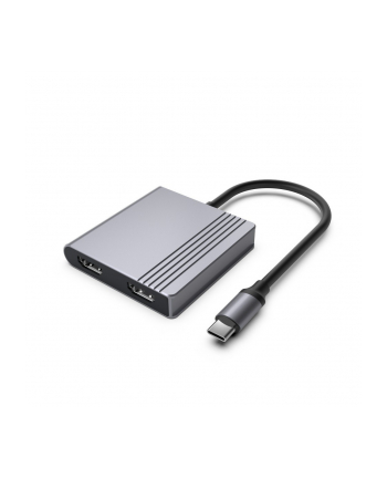 gembird Adapter USB Type-C 3 w 1 (port USB + HDMI + PD), gwiezdna szarość