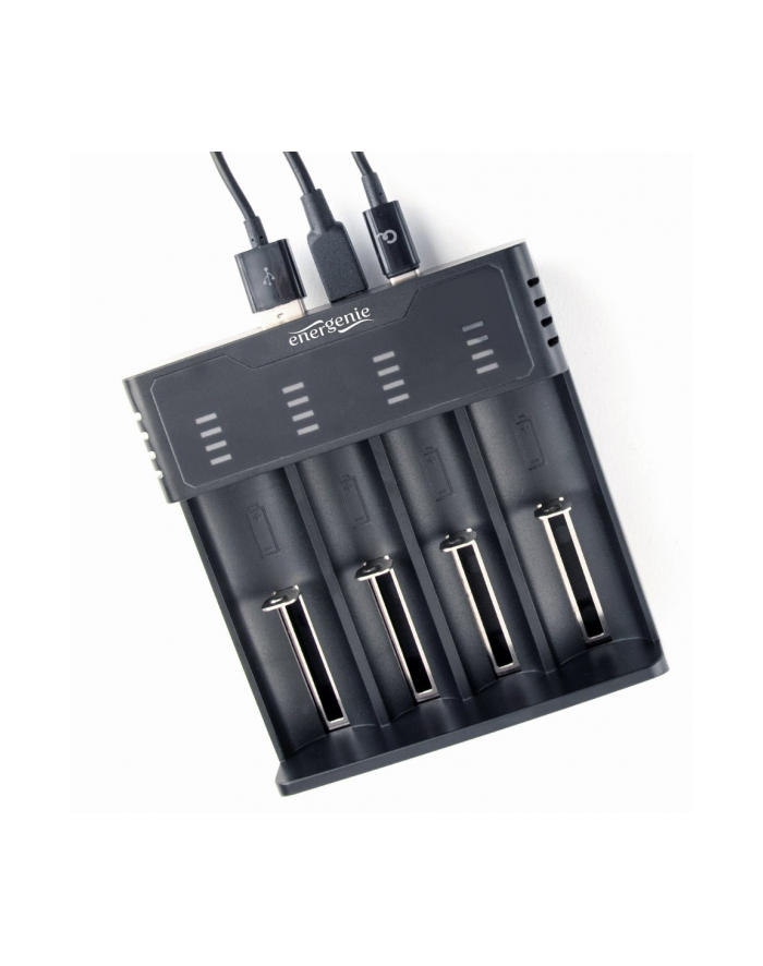 gembird Ładowarka akumulatorów USB Ni-MH + Li-ion, czarna główny