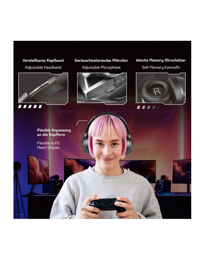 logilink Słuchawki z mikrofonem BT6.0 , czarne główny