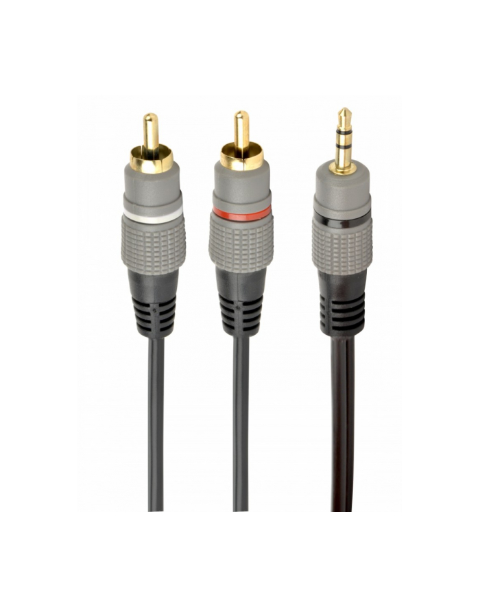 gembird Kabel stereo minijack 3.5mm na 2*RCA 2.5m pozłacane złącza główny
