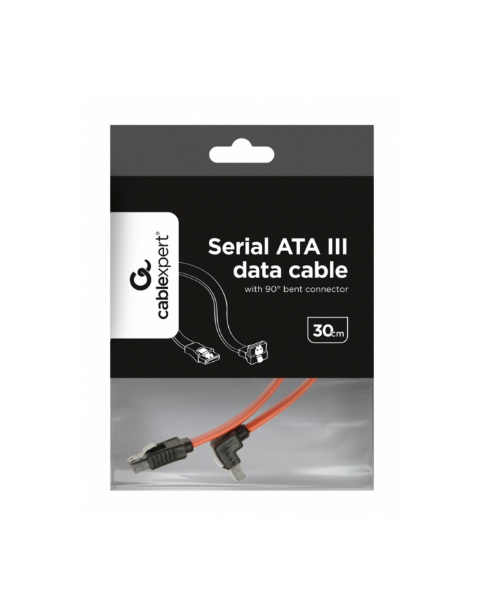 gembird Kabel do dysków SATA DATA III (6GB/S) 30cm metalowe zatrzaski kątowy główny