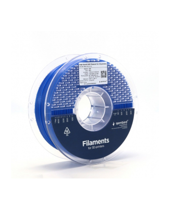 gembird Filament ABS High Speed, 1,75 mm, 1 kg, niebieski