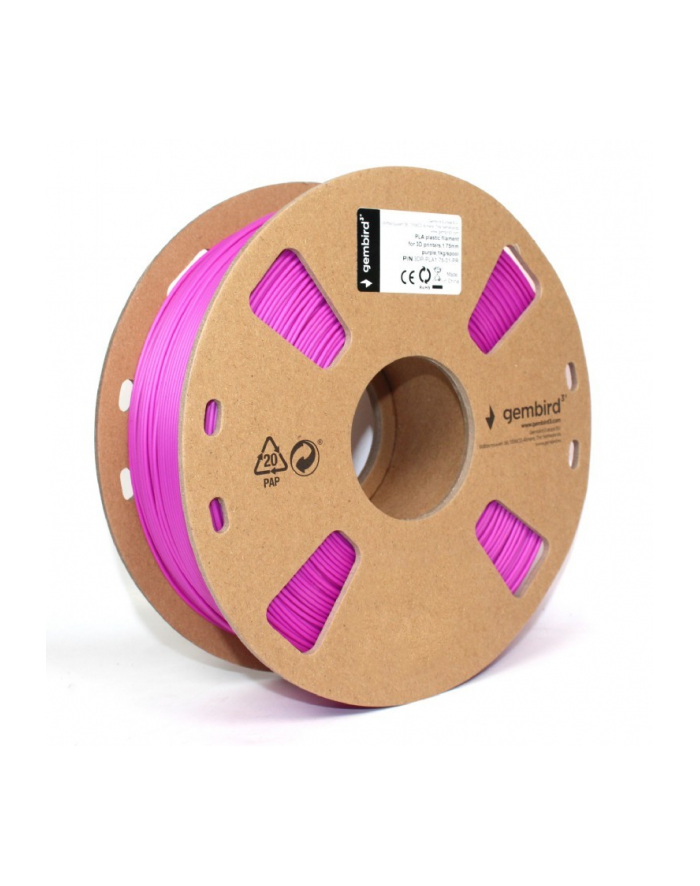 gembird Filament PLA, 1.75 mm, 1 kg, fioletowy główny