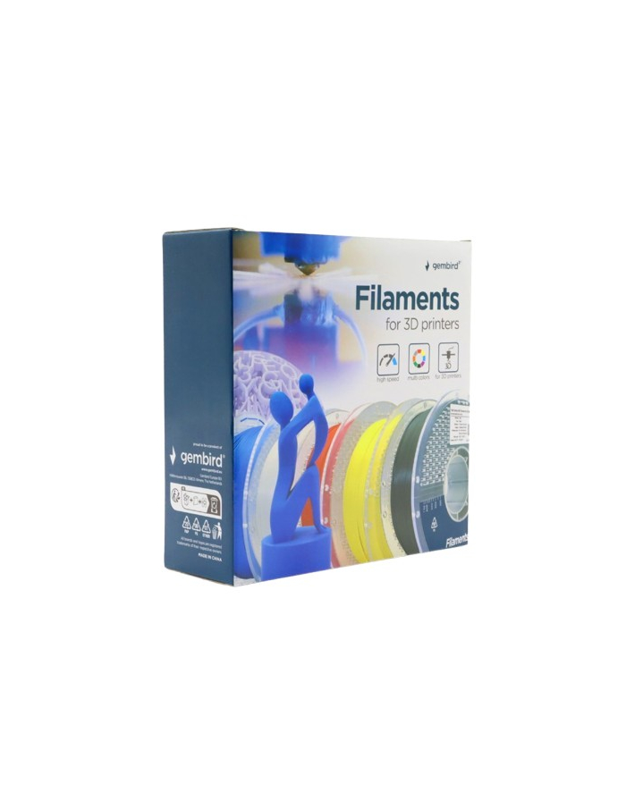 gembird Filament PLA High Speed, 1,75 mm, 1 kg, biały główny