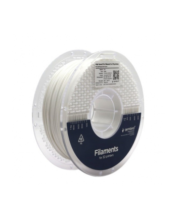 gembird Filament PLA High Speed, 1,75 mm, 1 kg, biały